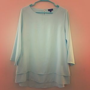 Baby blue blouse